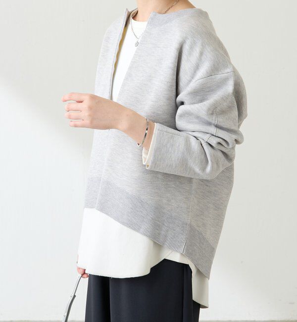  「スウェットライクラウンドヘムニット」|ニット・セーター|