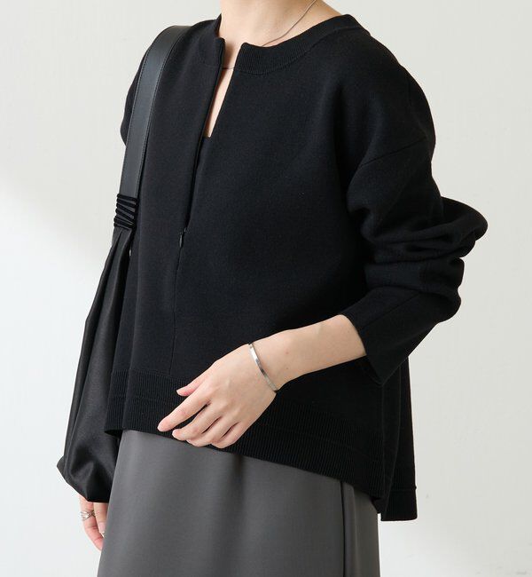  「スウェットライクラウンドヘムニット」|ニット・セーター|