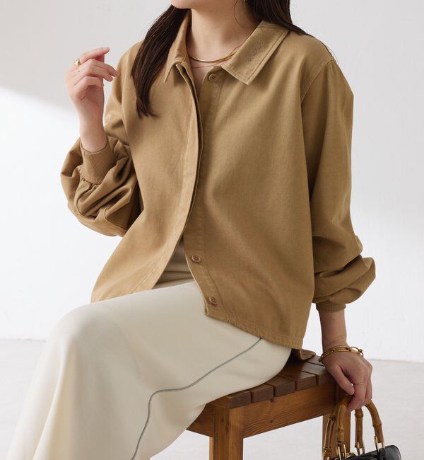  「Q.anos 2WAYデニムシャツ」|シャツ・ブラウス|