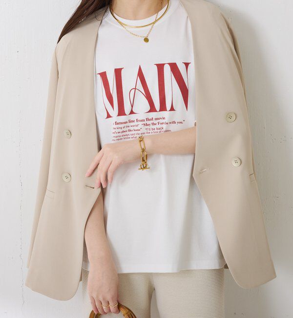  「オーバーロゴTシャツ」|Tシャツ・カットソー|オフホワイト