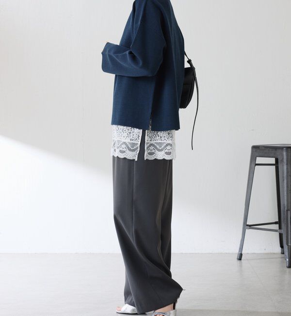  「《着映えアイテム》スカラップレースキャミソール」|シャツ・ブラウス|