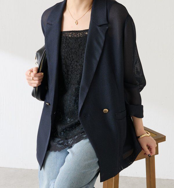  「メッシュダブルジャケット」|テーラードジャケット|