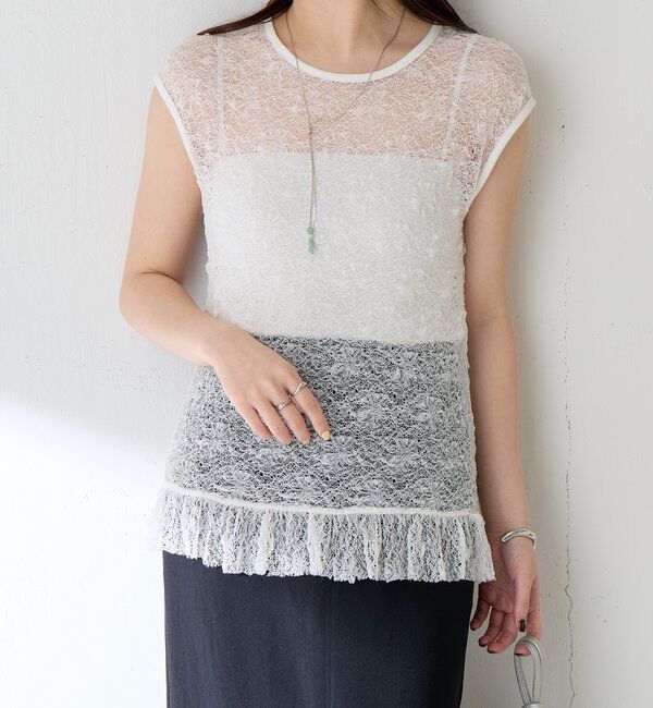  「レースフレンチカットソー」|Tシャツ・カットソー|