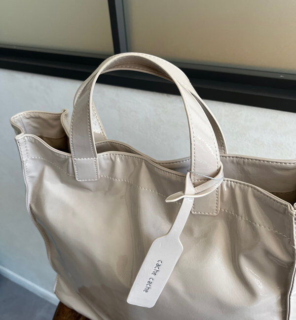  「【新色追加】【WEB限定】 ソフトエナメルショッパーバッグ」|トートバッグ|