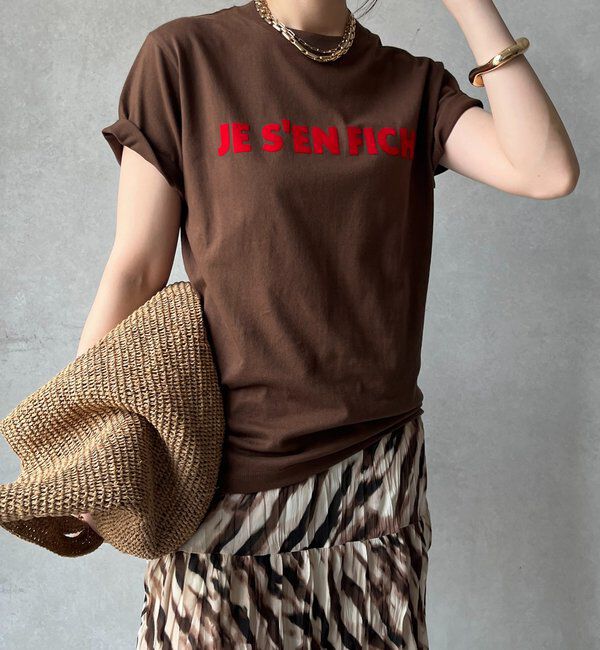  「【新色追加】JES'EN FICHEフロッキーロゴTEE」|Tシャツ・カットソー|ブラウン