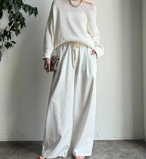  「デニムワイドイージーパンツ」|デニム|