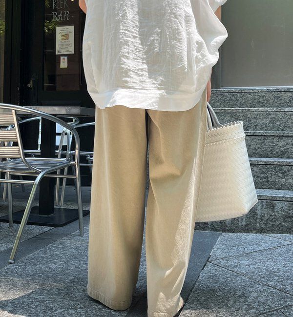  「デニムワイドイージーパンツ」|デニム|