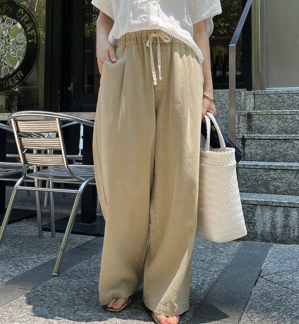  「デニムワイドイージーパンツ」|デニム|