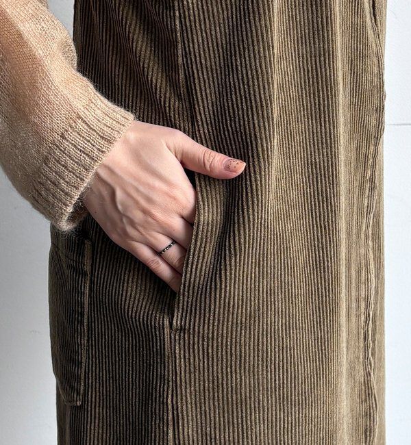  「【新色追加】コーデュロイジャンスカ」|ワンピース|