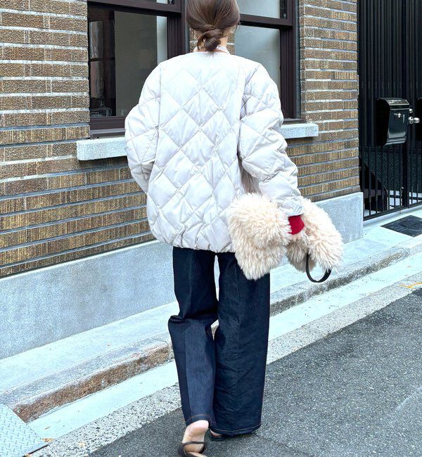  「ストレッチタフタ袖リブショートダウン」|その他|