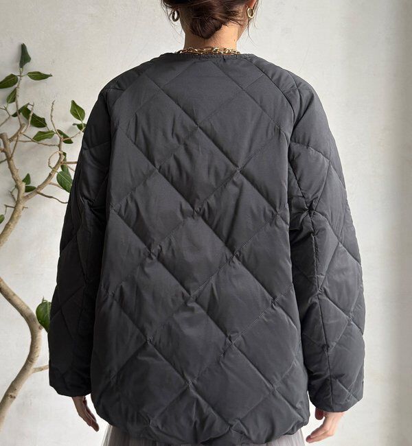  「ストレッチタフタ袖リブショートダウン」|その他|