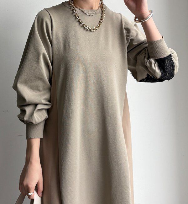  「【WEB限定】バックレースラインワンピース」|ワンピース|