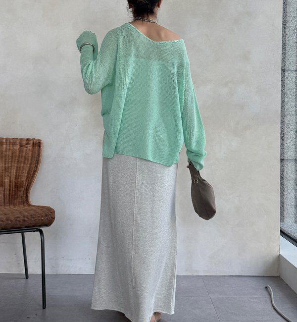  「裏毛ロングスカート」|スカート|