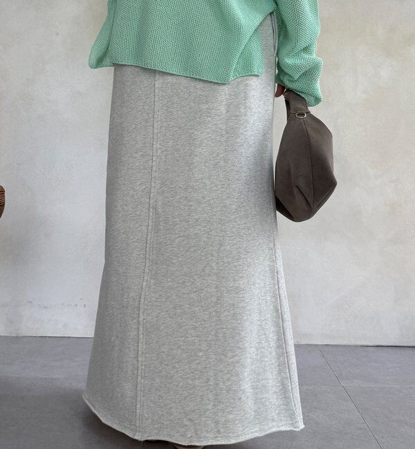  「裏毛ロングスカート」|スカート|