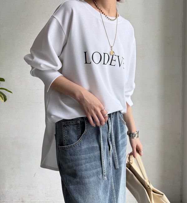  「カットジョーゼットLODEVEロゴTEEブラウス」|シャツ・ブラウス|