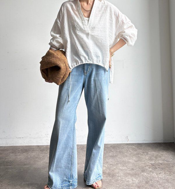  「【WEB限定】ドロストスキッパーシャツ」|シャツ・ブラウス|