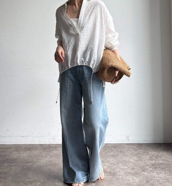  「【WEB限定】ドロストスキッパーシャツ」|シャツ・ブラウス|