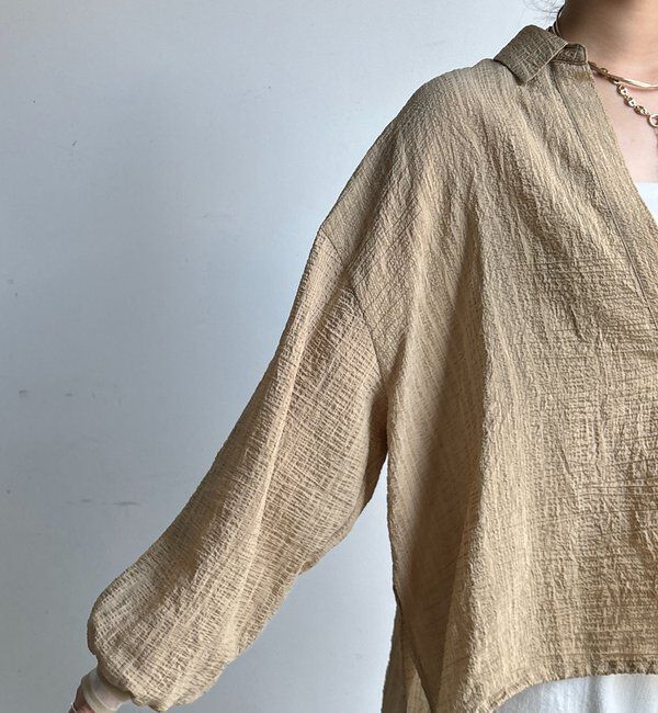  「【WEB限定】ドロストスキッパーシャツ」|シャツ・ブラウス|