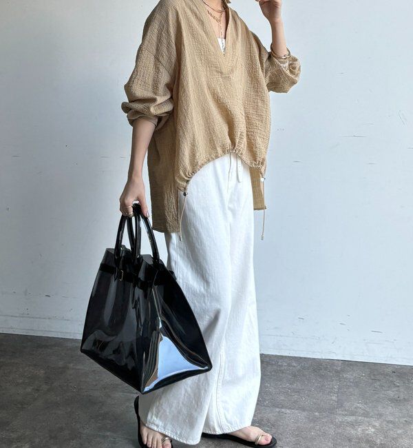  「【WEB限定】ドロストスキッパーシャツ」|シャツ・ブラウス|