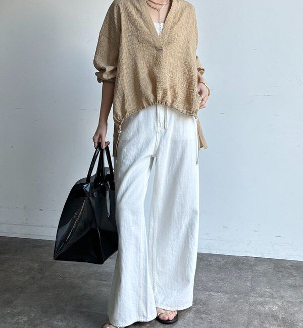  「【WEB限定】ドロストスキッパーシャツ」|シャツ・ブラウス|