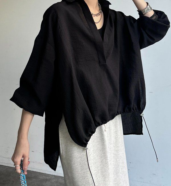  「【WEB限定】ドロストスキッパーシャツ」|シャツ・ブラウス|