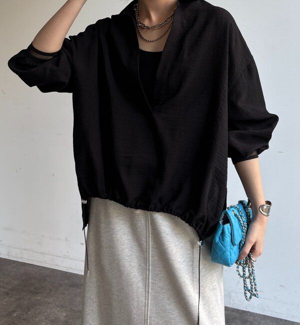  「【WEB限定】ドロストスキッパーシャツ」|シャツ・ブラウス|