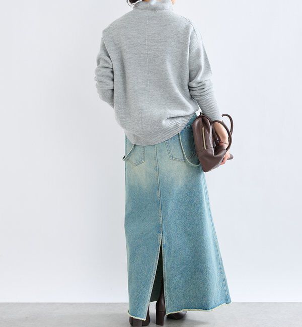  「【MONN.:.(モン)】LOOSE DENIM SKIRT」|スカート|