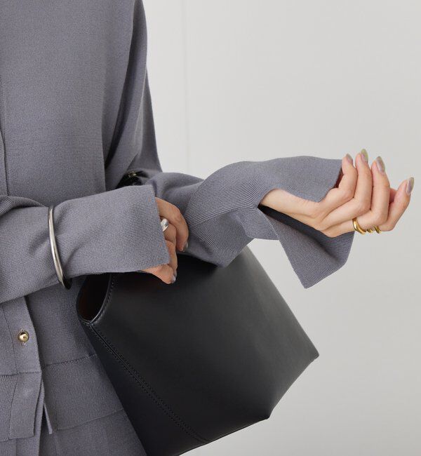  「【羽織としても使える】レイヤードニットワンピース」|ワンピース|