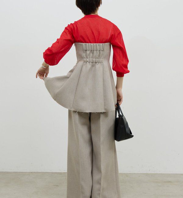  「【セットアップ対応】ダブルクロスビスチェ」|シャツ・ブラウス|