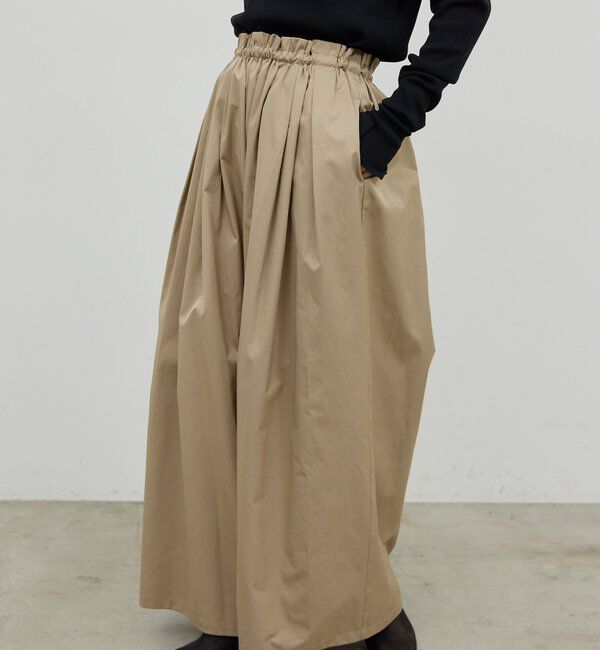  「ギャザーボリュームパンツ」|チノ|