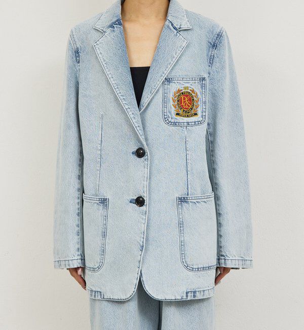  「【PEAS】【セットアップ対応】デニムブレザー」|デニムジャケット|