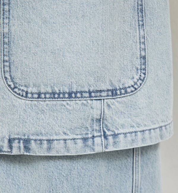  「【PEAS】【セットアップ対応】デニムブレザー」|デニムジャケット|