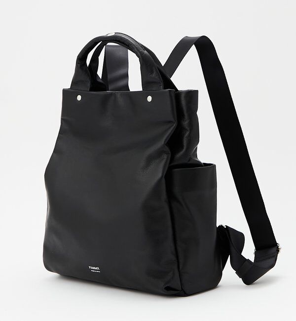  「レザー2ハンドルリュックサック」|リュック|