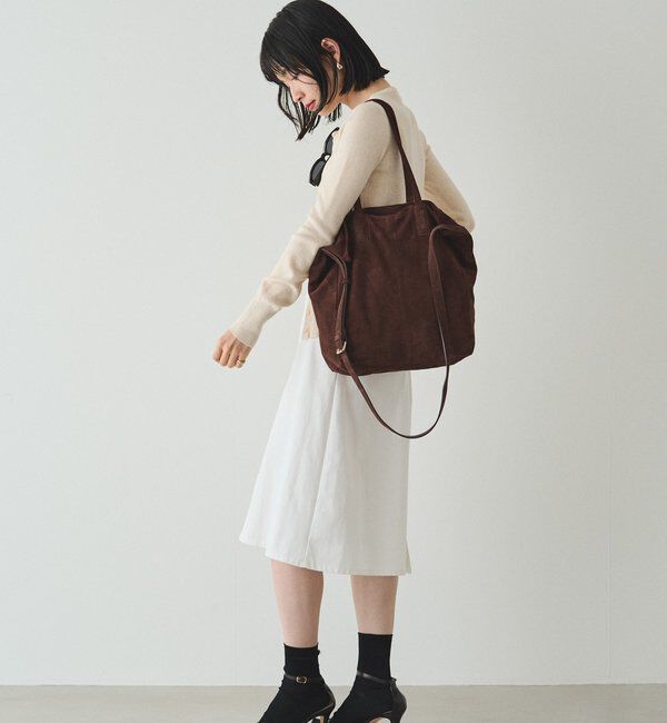  「【再値下げ】スエード2WAYトートバッグ」|トートバッグ|