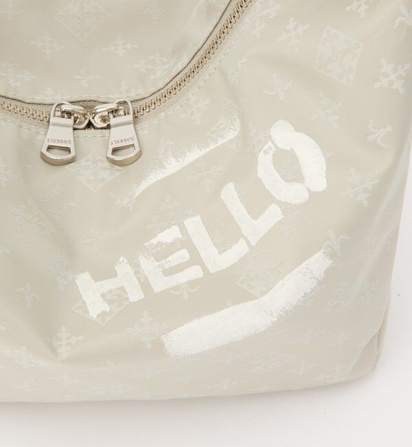  「ステンシル風プリント ナイロン2WAYミニショルダーバッグ」|ショルダー・メッセンジャー|