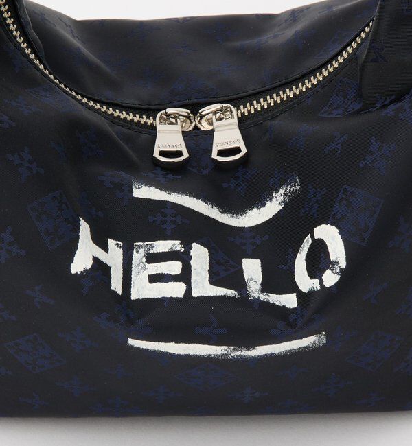  「ステンシル風プリント ナイロン2WAYミニショルダーバッグ」|ショルダー・メッセンジャー|