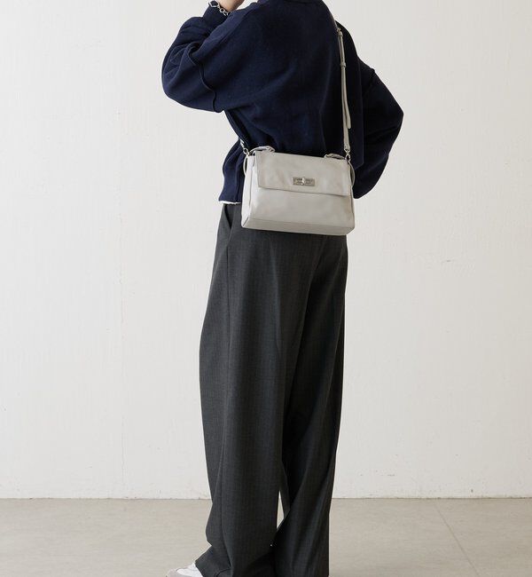  「《@__serako.r__企画》ソフトレザーフラップミニトートバッグ」|トートバッグ|