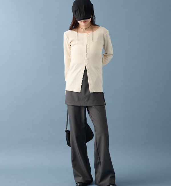  「起毛リブボタンカーディガン」|Tシャツ・カットソー|