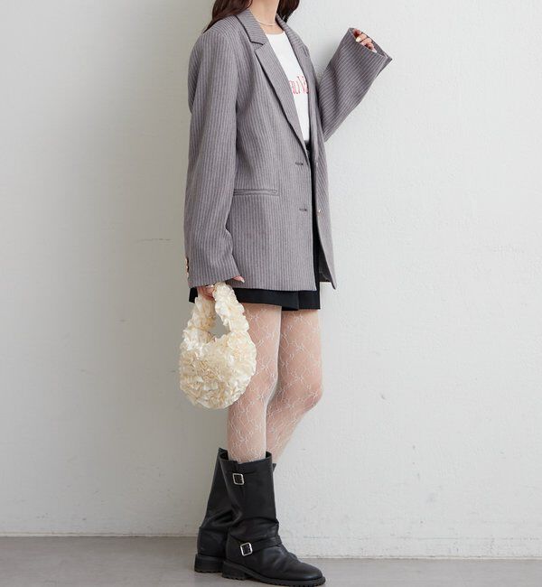  「サテンフリルハンドBAG」|トートバッグ|