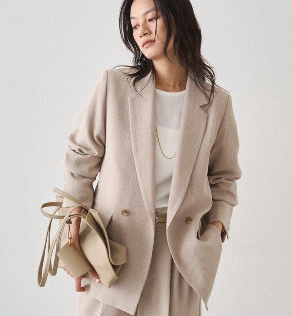  「【Atelier N5/アトリエヌメロサンク】ツイードWジャケット」|ベスト・ジレ|