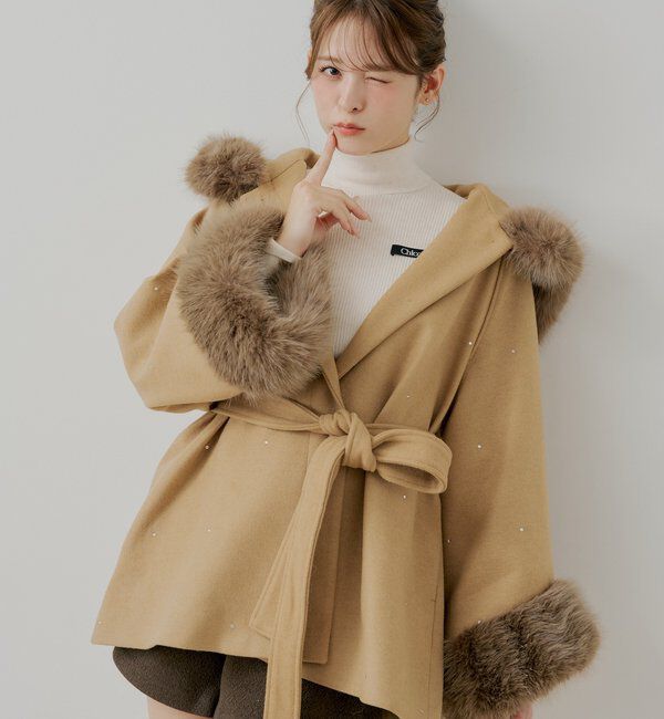  「胸ロゴラメタートルニット」|ニット・セーター|