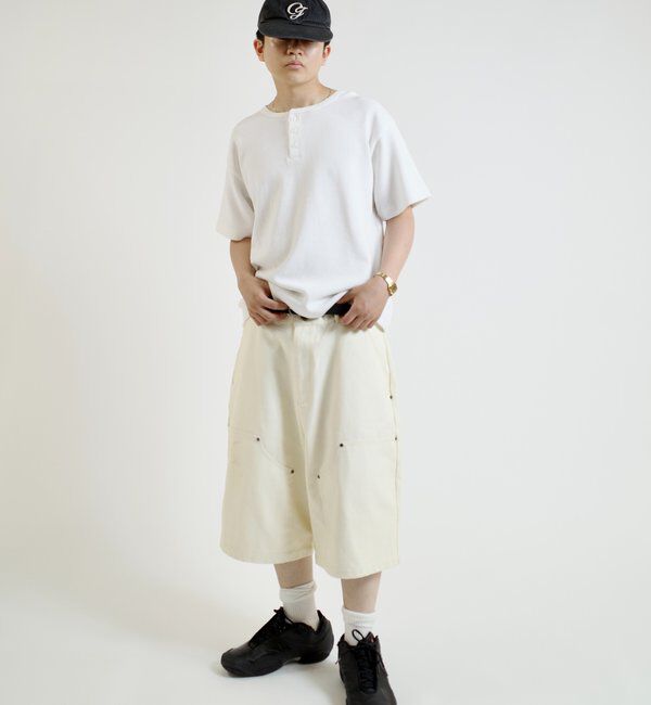  「【Sourcream/サワークリーム】ワッフルヘンリーネックTEE / 2サイズ」|Tシャツ・カットソー|