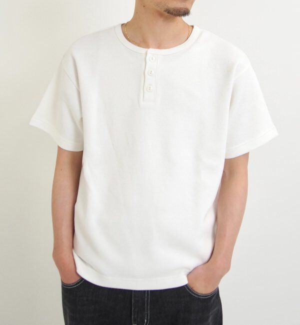  「【Sourcream/サワークリーム】ワッフルヘンリーネックTEE / 2サイズ」|Tシャツ・カットソー|
