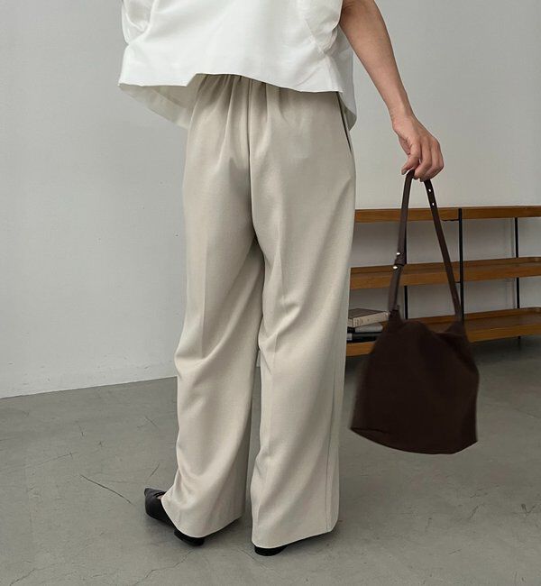  「【待望の追加決定！/新色ブラウン】ラップリボンパンツ」|チノ|