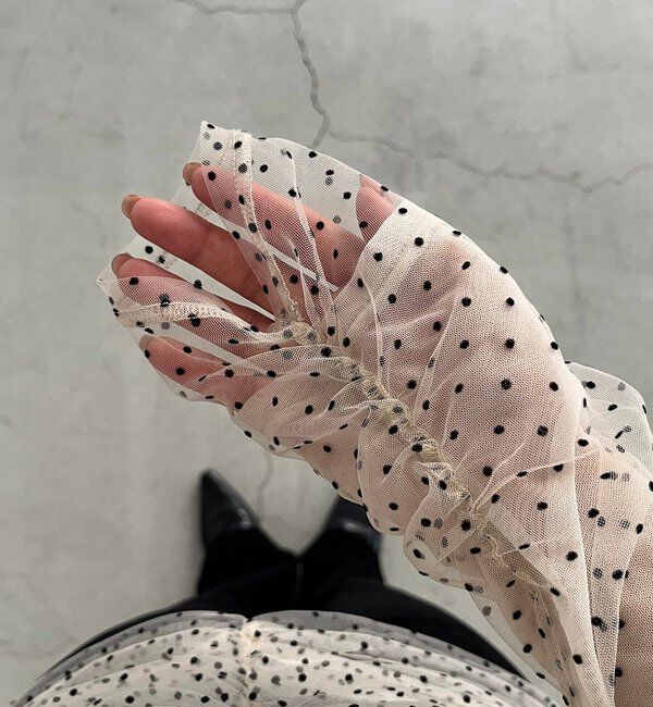  「【人気のため再販！セレモニーにも◎】フロッキードットブラウス」|シャツ・ブラウス|