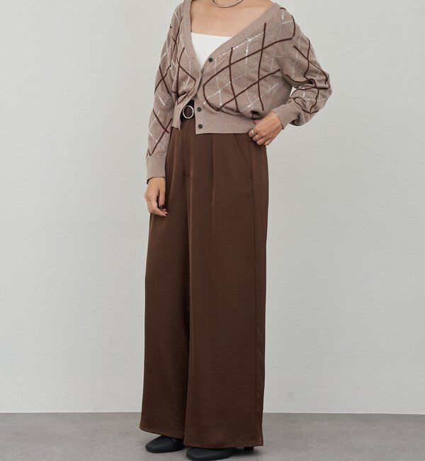  「アーガイルニットカーディガン」|カーディガン|