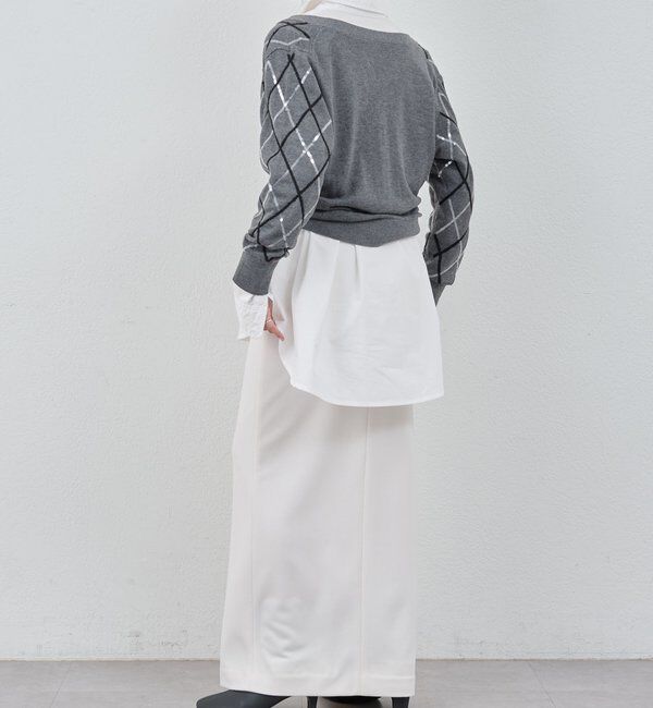  「アーガイルニットカーディガン」|カーディガン|