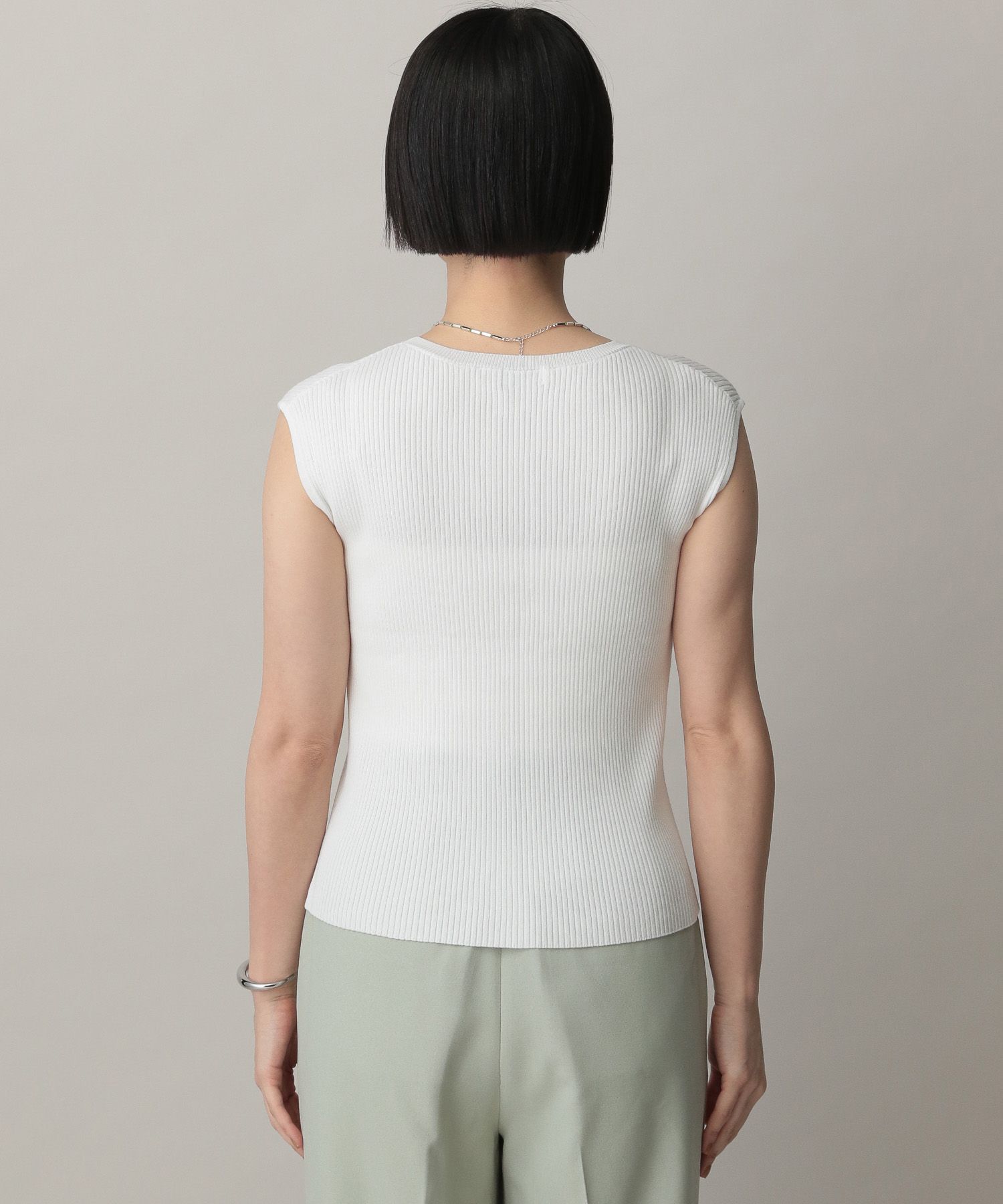 A part by 「アセテートニットタンクノースリーブ」|ニット・セーター|