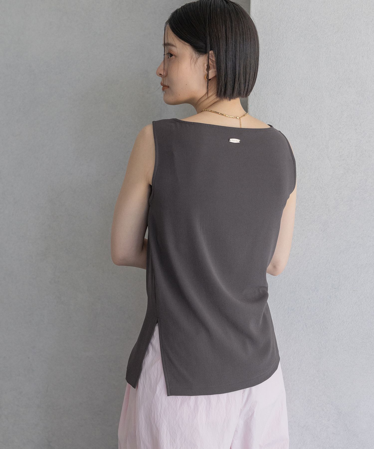 A part by 「ソフトジョーゼットノースリーブT」|Tシャツ・カットソー|