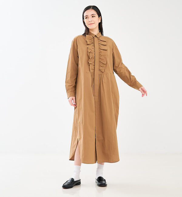 collex「フロトフリルシャツワンピース」|ワンピース|